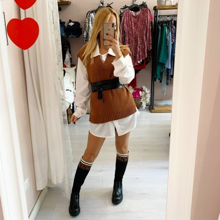 Cintura a laccio  eco pelle