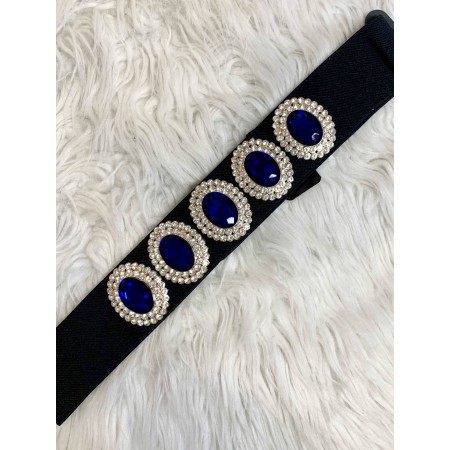 Cintura elastica DIAMANTI BLU sottoseno