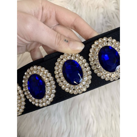 Cintura elastica DIAMANTI BLU sottoseno
