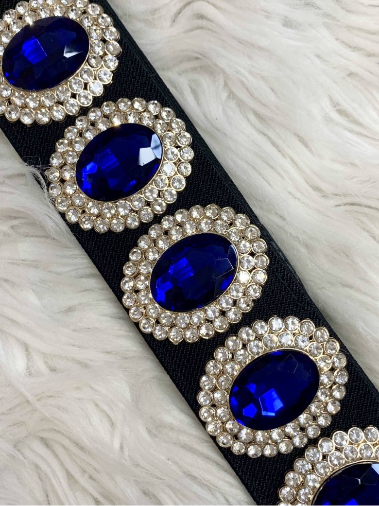 Cintura elastica DIAMANTI BLU sottoseno