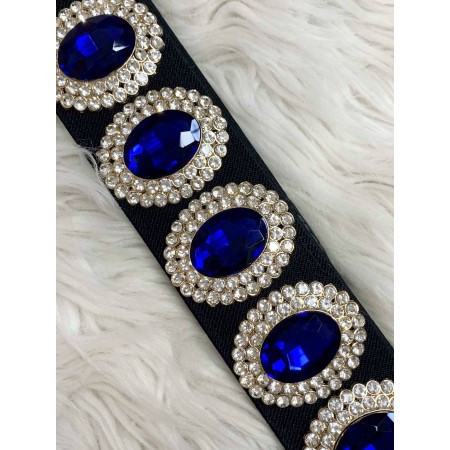 Cintura elastica DIAMANTI BLU sottoseno