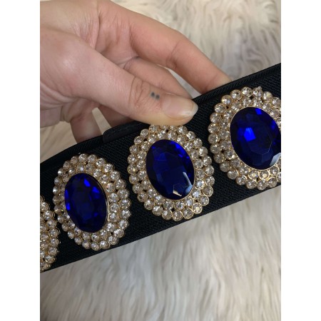 Cintura elastica DIAMANTI BLU sottoseno