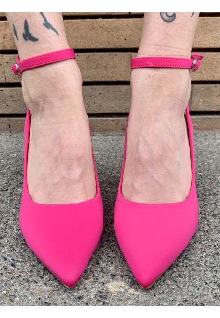 Decoltè FUCSIA cinturino alla caviglia