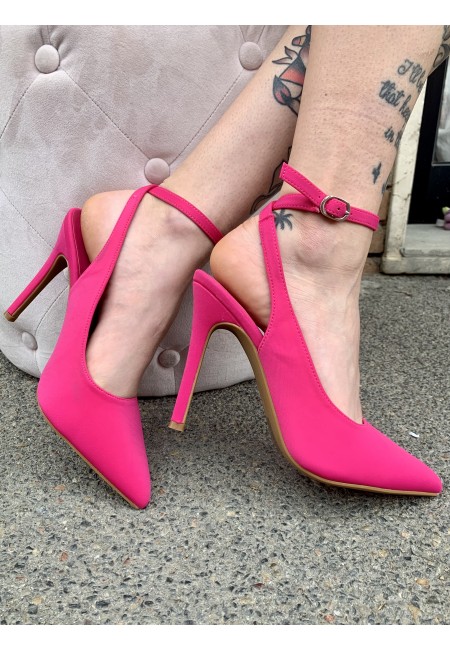 Decoltè FUCSIA cinturino alla caviglia