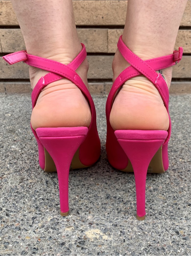 Decoltè FUCSIA cinturino alla caviglia