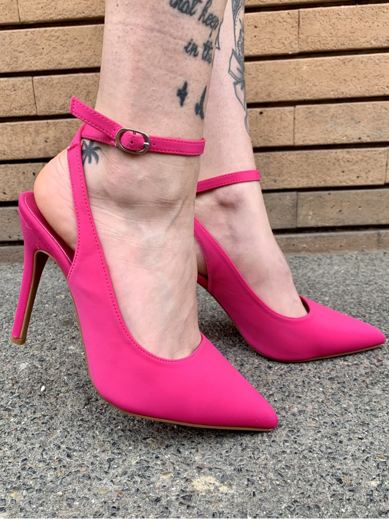 Decoltè FUCSIA cinturino alla caviglia