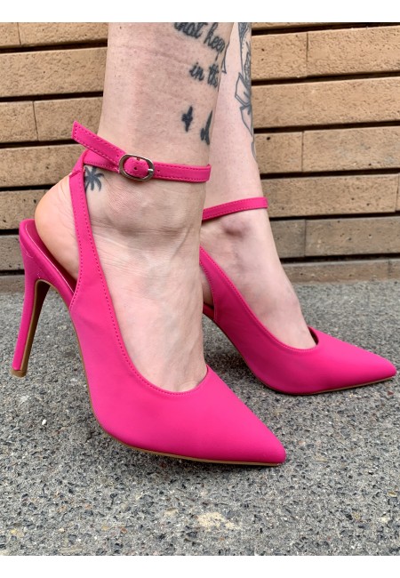 Decoltè FUCSIA cinturino alla caviglia