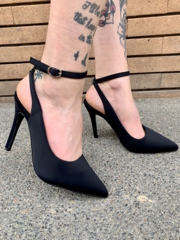 Decoltè NERE cinturino alla caviglia 2