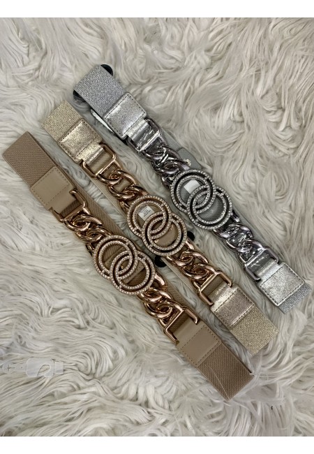 Cintura elastica cerchi con STRASS