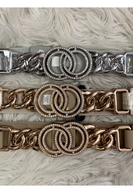 Cintura elastica cerchi con STRASS