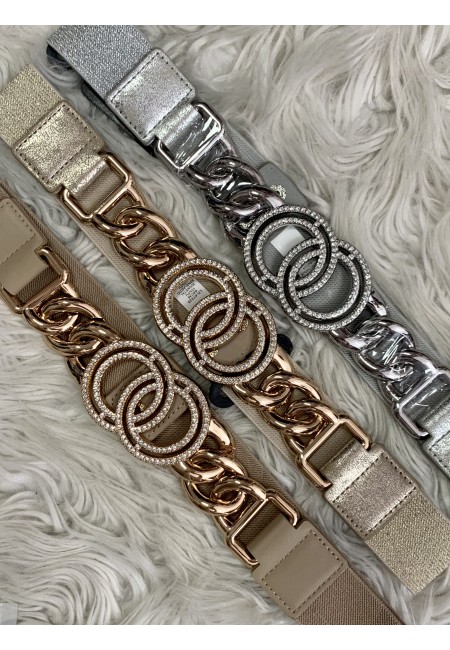 Cintura elastica cerchi con STRASS