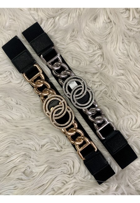 Cintura elastica cerchi con STRASS