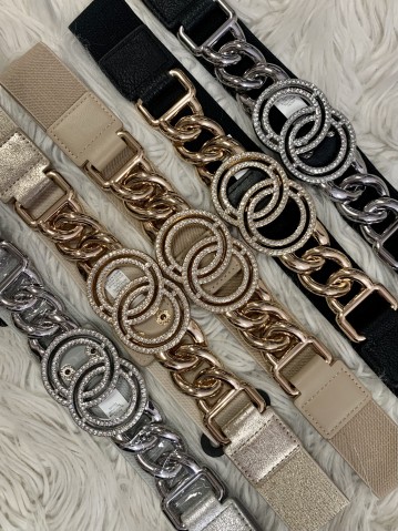 Cintura elastica cerchi con STRASS