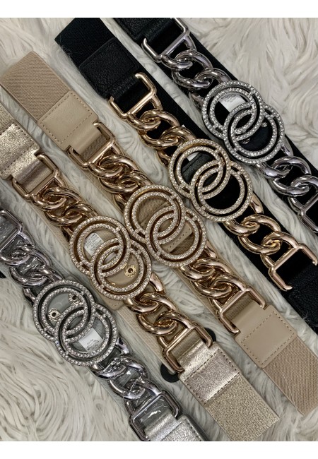 Cintura elastica cerchi con STRASS