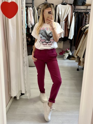 Pantaloni a sigaretta MAGENTA 2