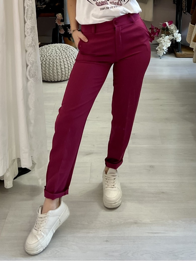Pantaloni a sigaretta MAGENTA