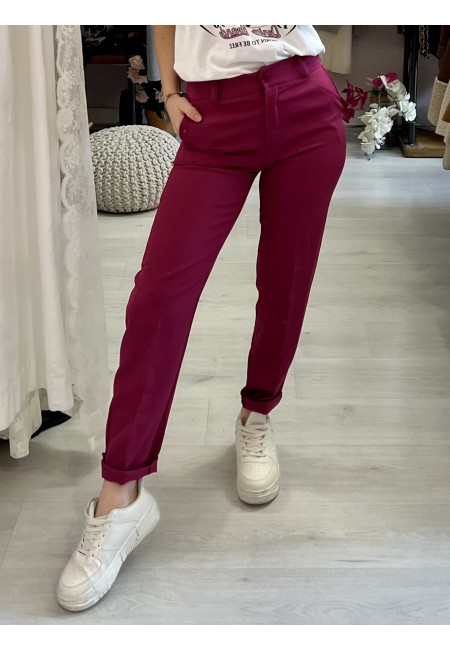 Pantaloni a sigaretta MAGENTA