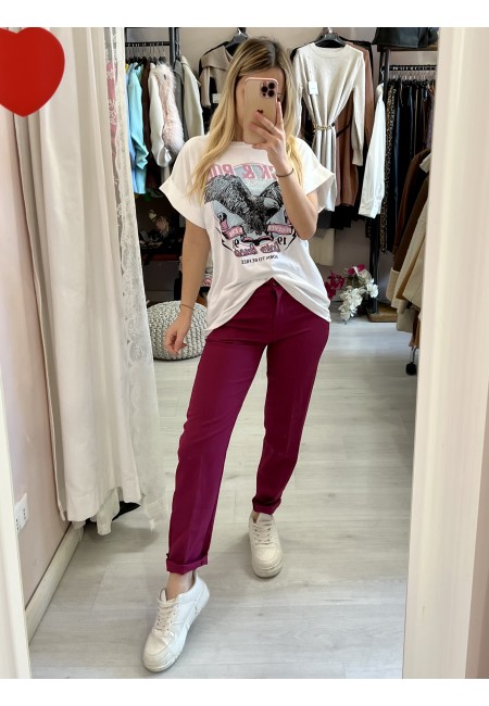 Pantaloni a sigaretta MAGENTA