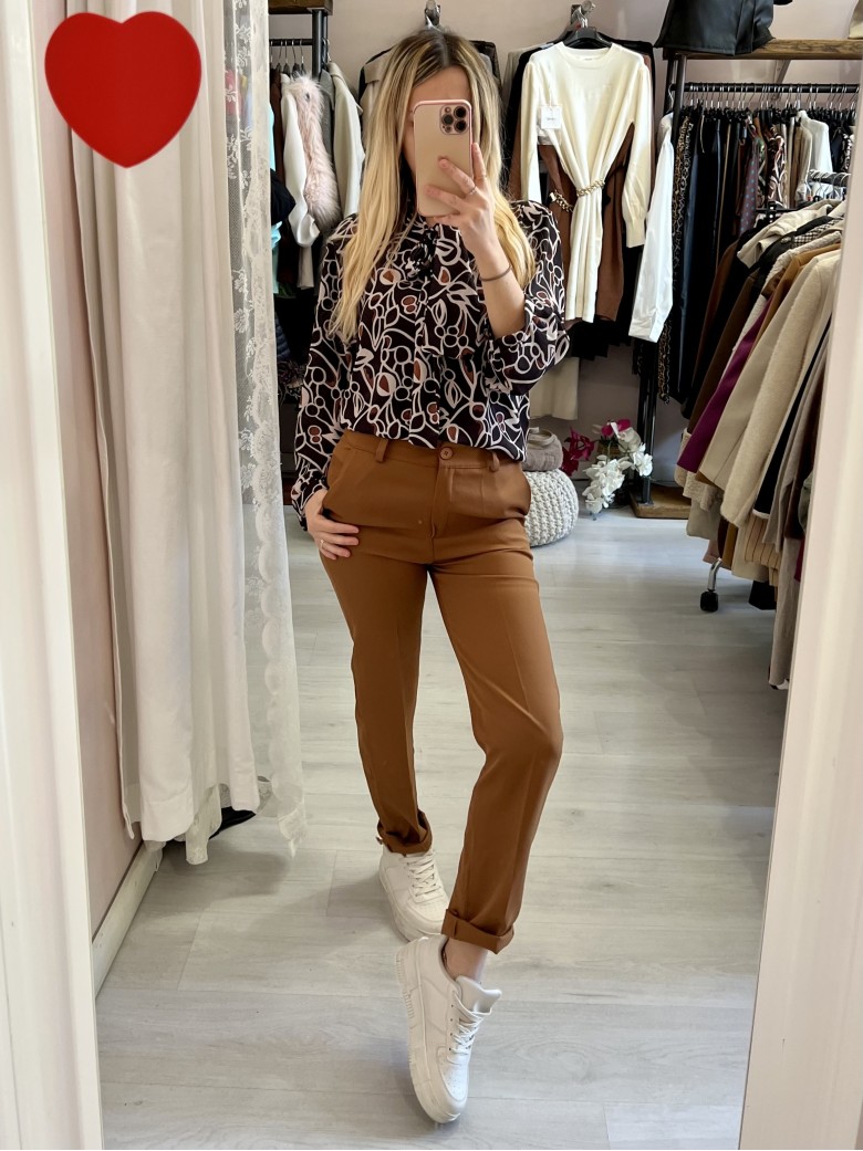 Pantaloni a sigaretta CAMMELLO