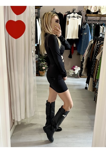 Vestito scollato MIRANDA nero
