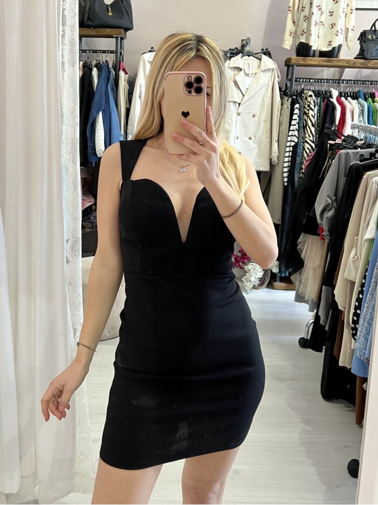 Vestito tubino CUORE nero