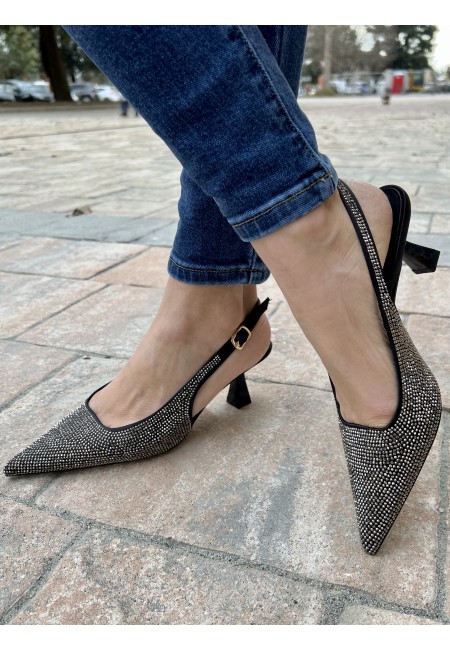 Decoltè a punta con BORCHIETTE brillanti