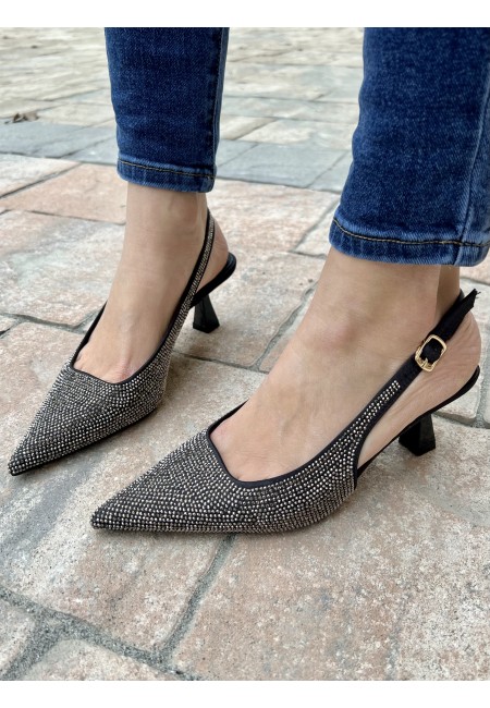 Decoltè a punta con BORCHIETTE brillanti