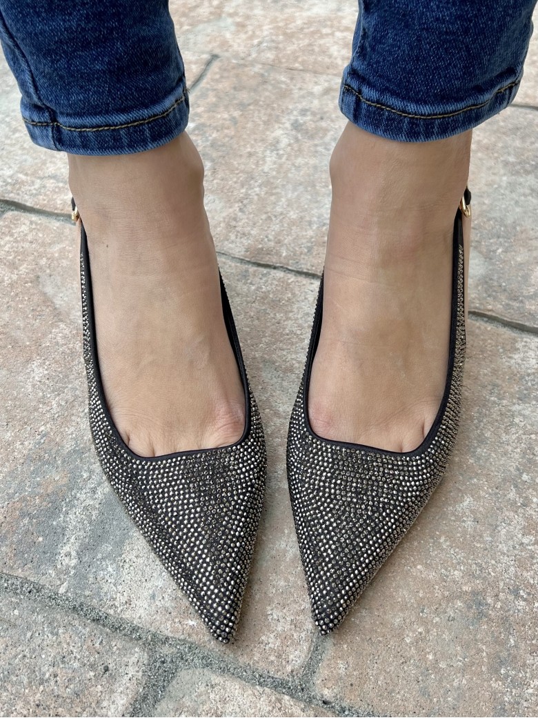 Decoltè a punta con BORCHIETTE brillanti