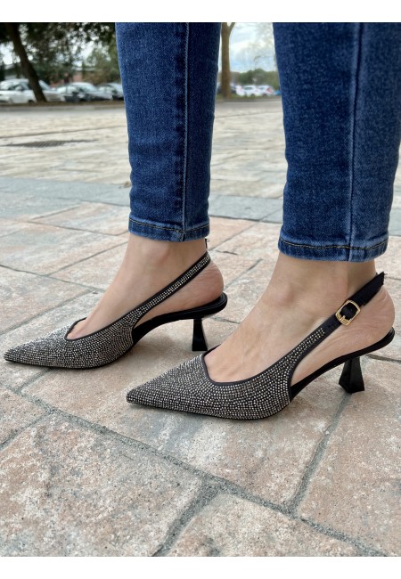 Decoltè a punta con BORCHIETTE brillanti