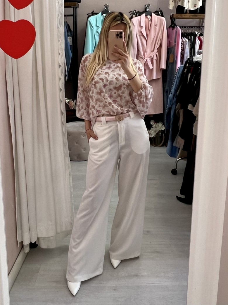 Pantaloni FORMAL BIANCHI palazzo