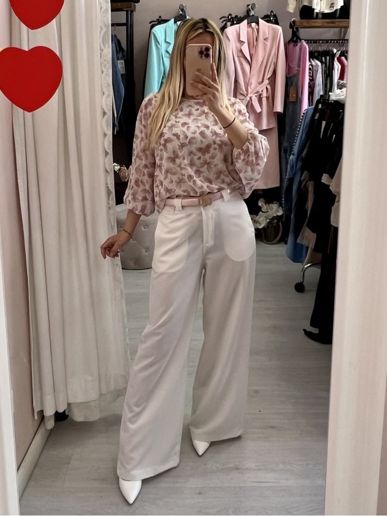 Pantaloni FORMAL BIANCHI palazzo