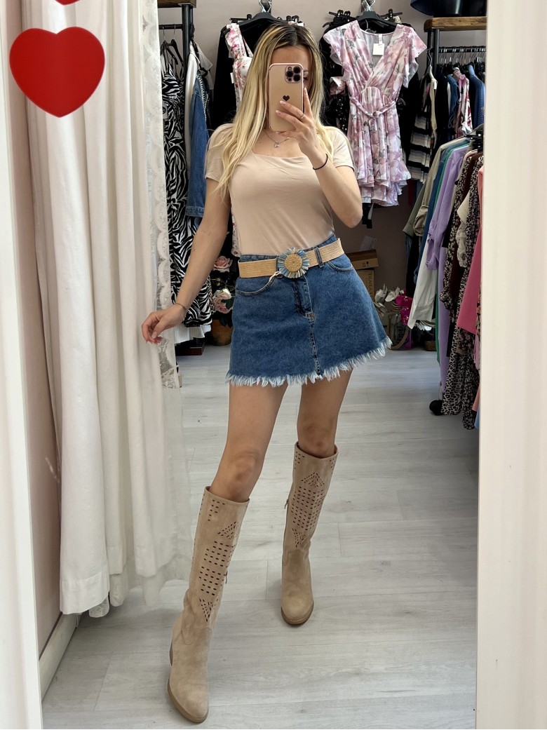 Mini gonna jeans COACHELLA