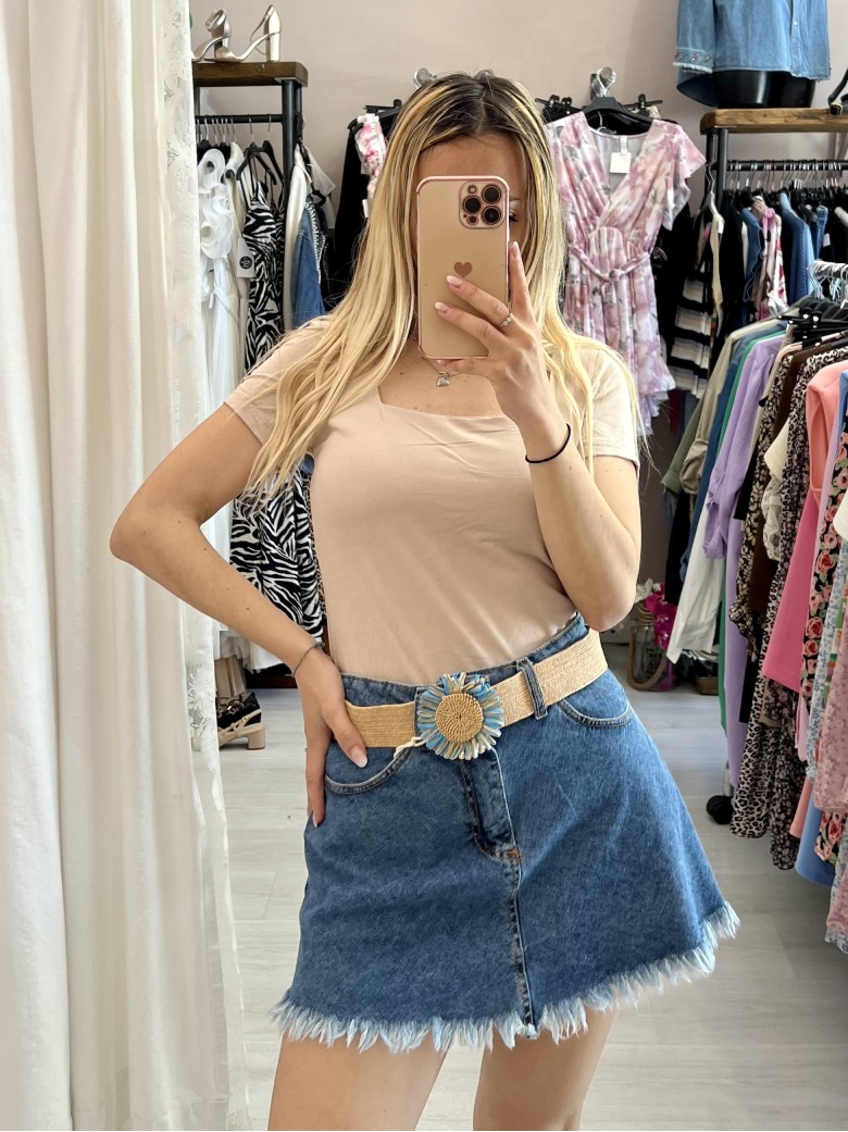 Mini gonna jeans COACHELLA