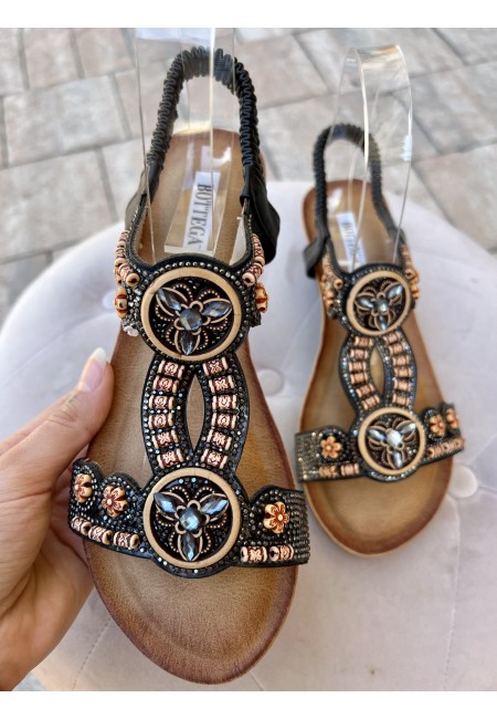 Sandali PERLINE con zeppina