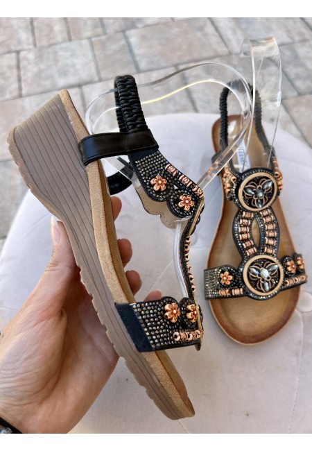 Sandali PERLINE con zeppina