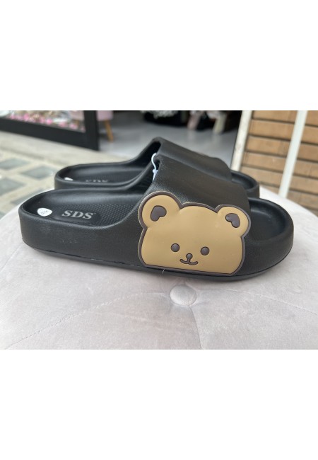 Ciabatte TEDDY nere rosa panna beige