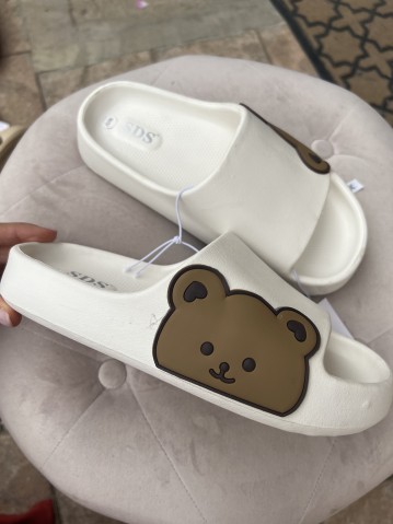 Ciabatte TEDDY nere rosa panna beige