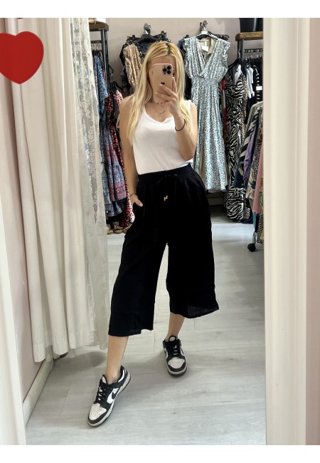 Pantaloni PINOCCHIETTO morbidi freschi neri