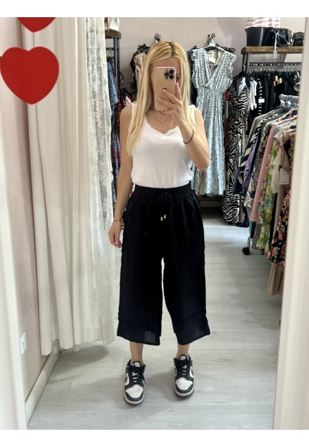 Pantaloni PINOCCHIETTO morbidi freschi neri