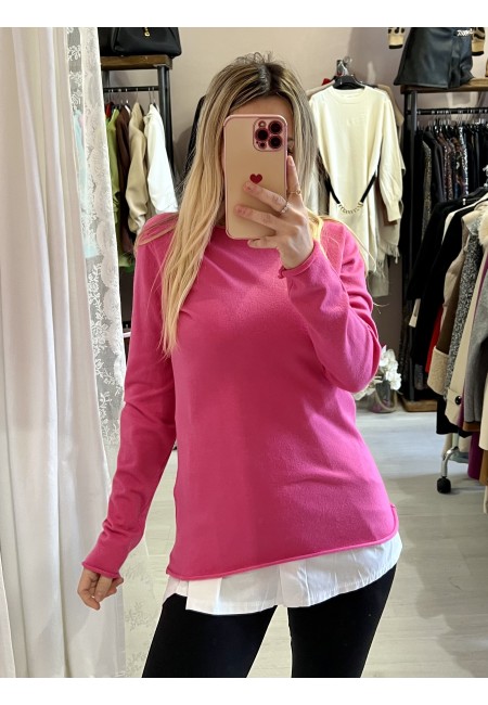 Balza effetto bordo camicia con elastico